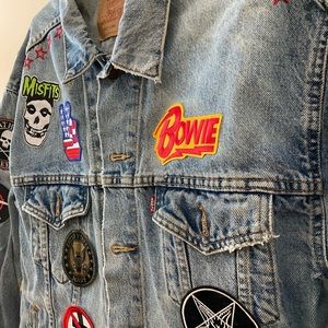 Custom Levi’s denim jacket.